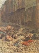 Ernest Meissonier, The Barricade,Rue de la Mortellerie,June 1848 also called Menory of Civil War (mk05